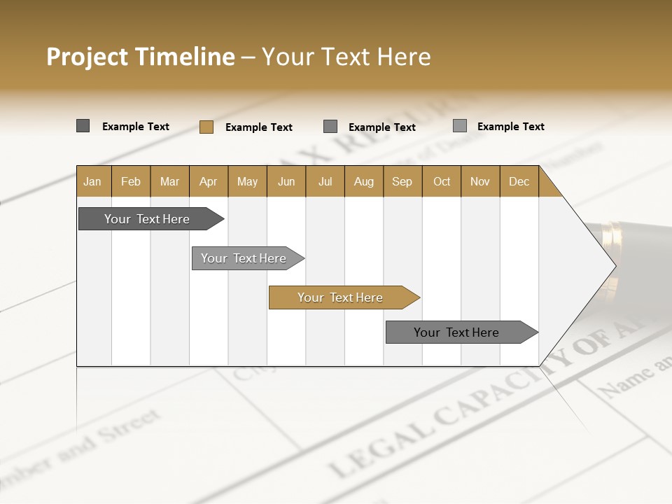 A Pen Sitting On Top Of A Paper PowerPoint Template