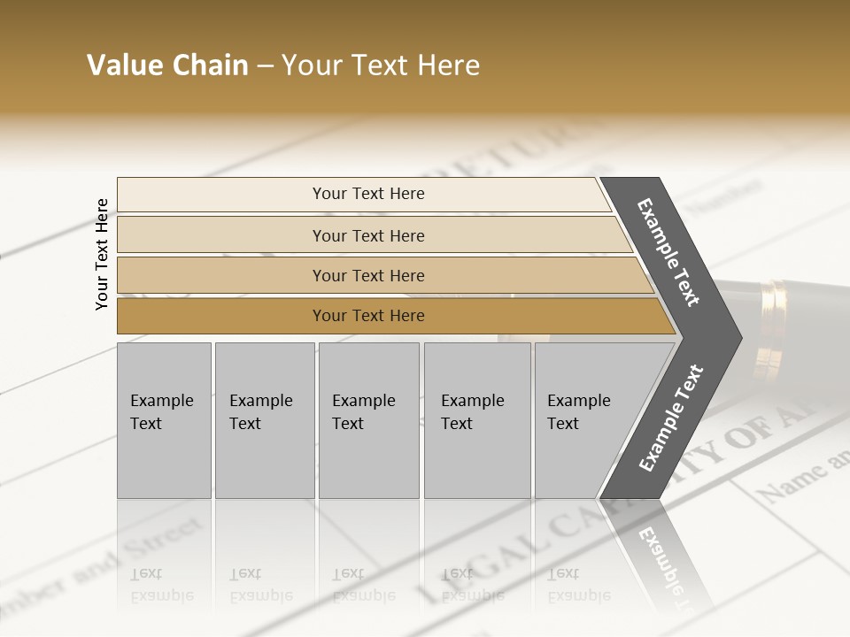 A Pen Sitting On Top Of A Paper PowerPoint Template