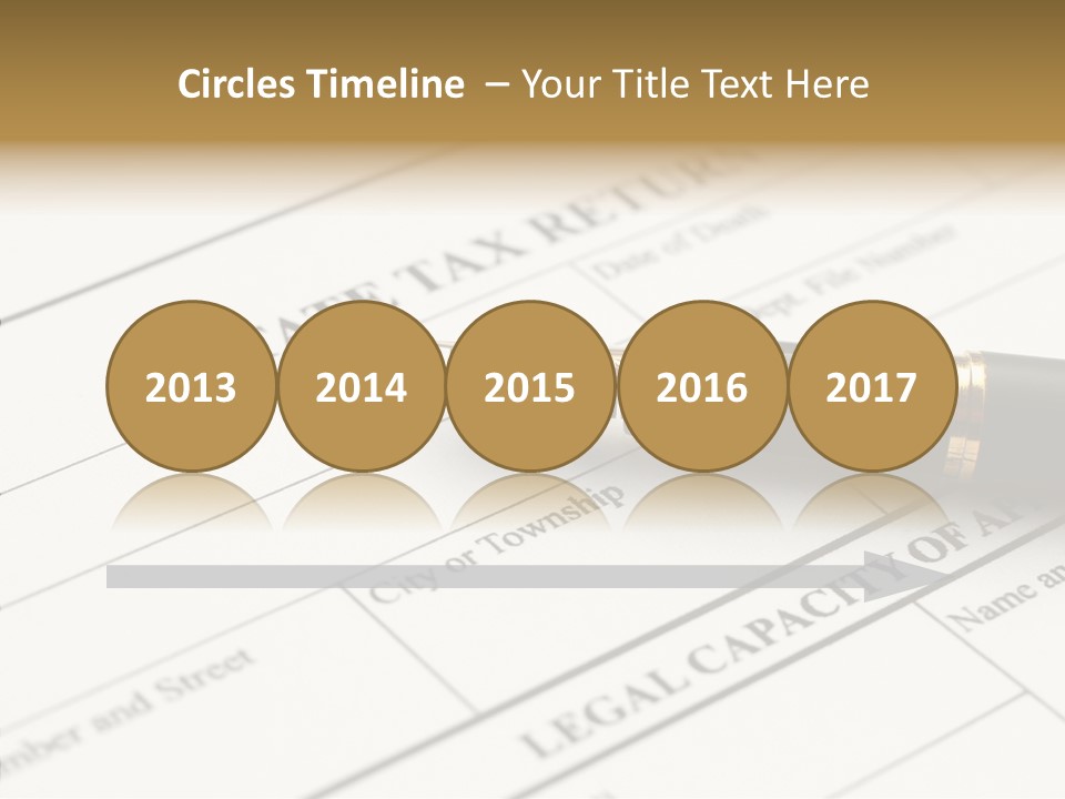 A Pen Sitting On Top Of A Paper PowerPoint Template