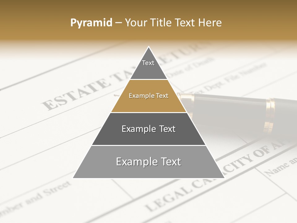 A Pen Sitting On Top Of A Paper PowerPoint Template