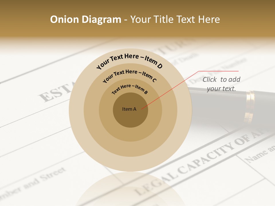 A Pen Sitting On Top Of A Paper PowerPoint Template