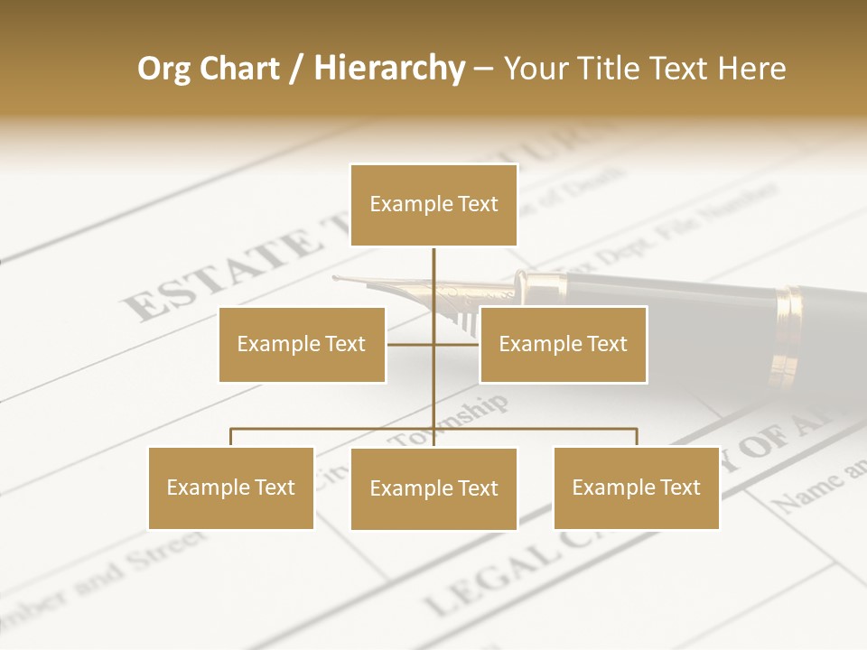 A Pen Sitting On Top Of A Paper PowerPoint Template