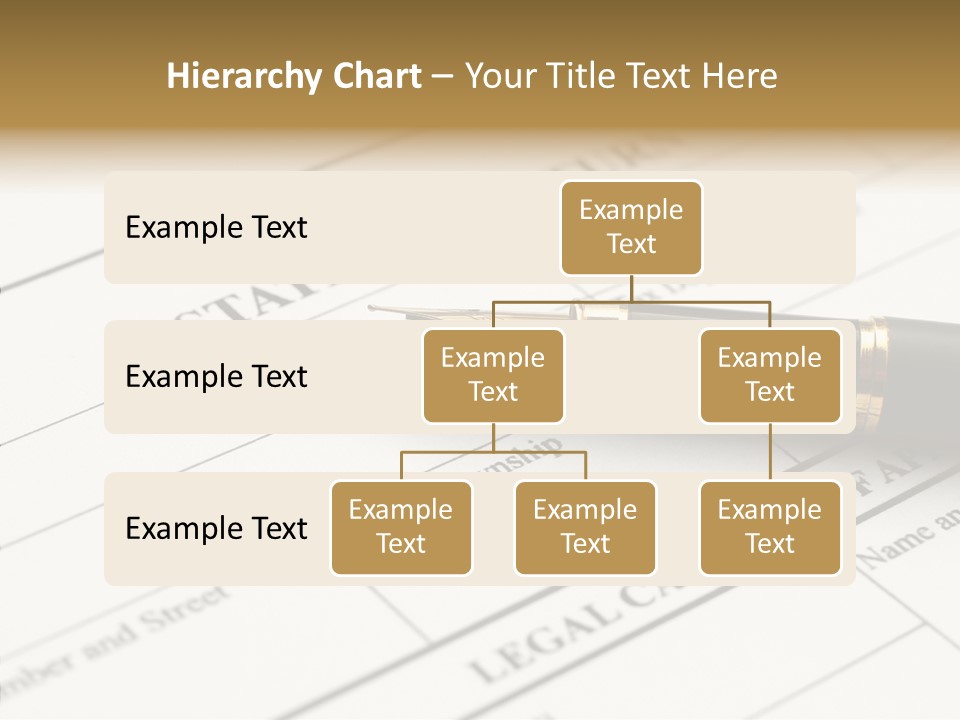 A Pen Sitting On Top Of A Paper PowerPoint Template