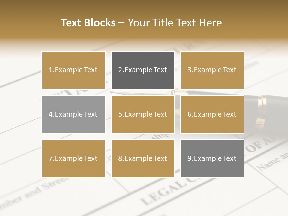 A Pen Sitting On Top Of A Paper PowerPoint Template