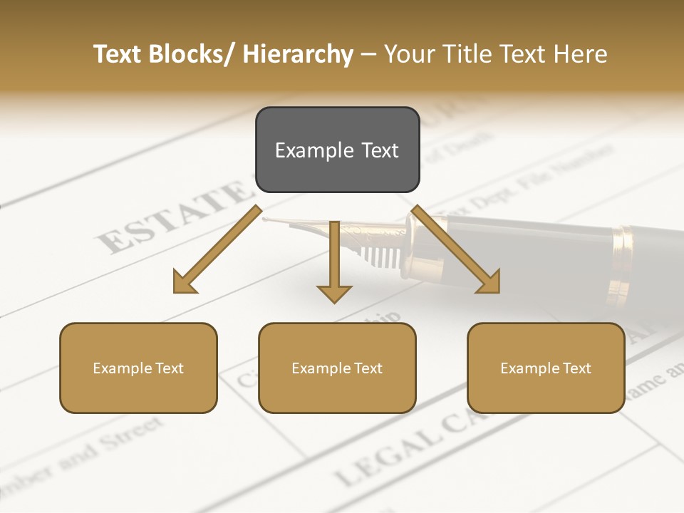 A Pen Sitting On Top Of A Paper PowerPoint Template