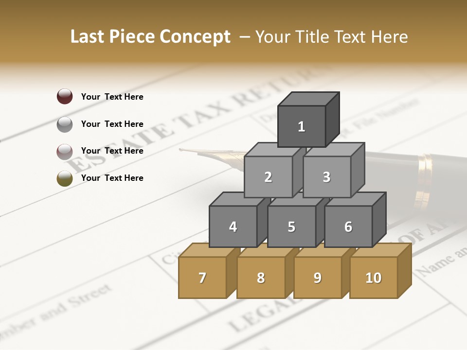 A Pen Sitting On Top Of A Paper PowerPoint Template