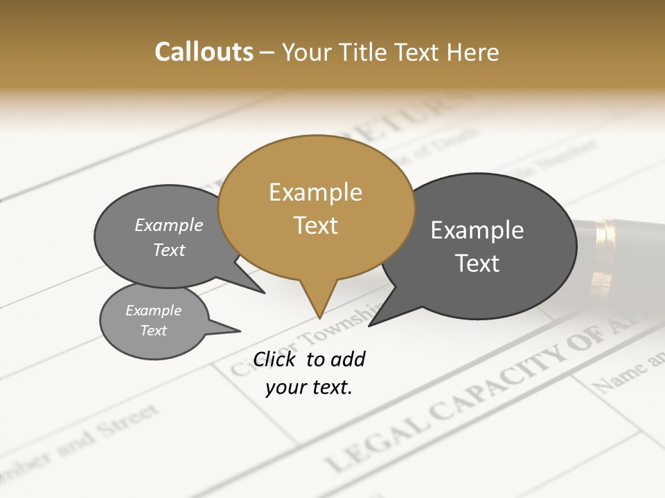 A Pen Sitting On Top Of A Paper PowerPoint Template