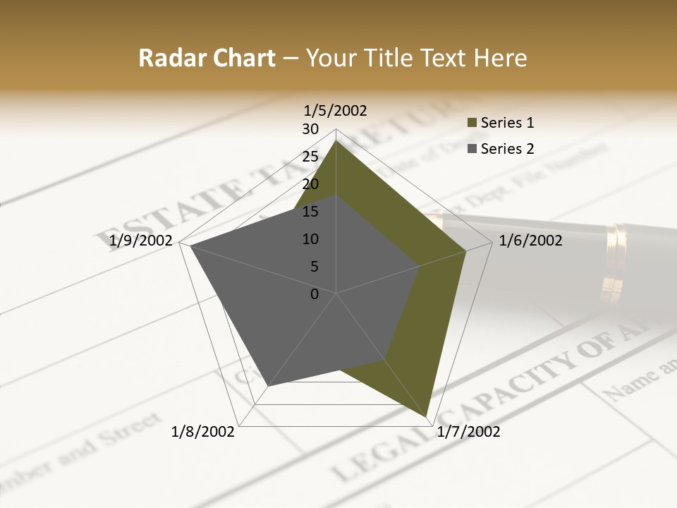 A Pen Sitting On Top Of A Paper PowerPoint Template