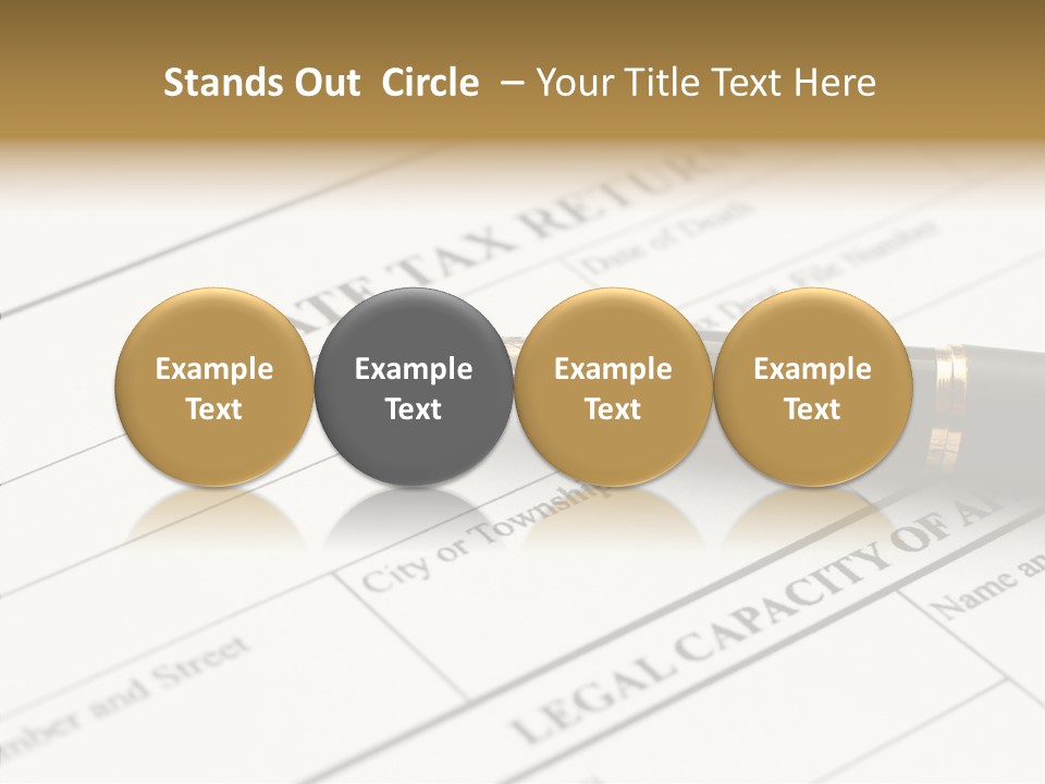 A Pen Sitting On Top Of A Paper PowerPoint Template