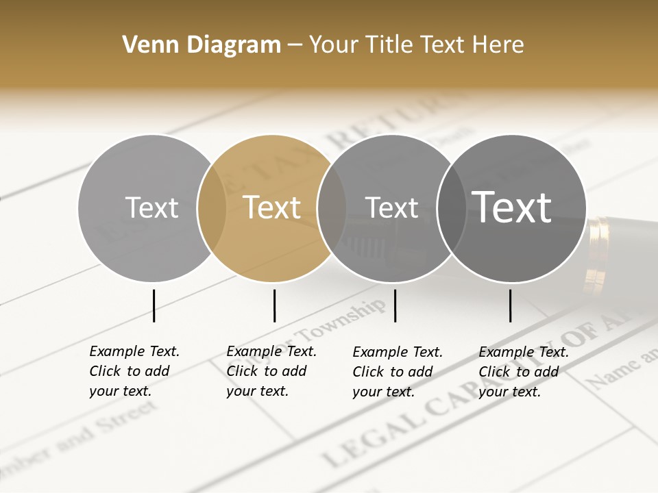 A Pen Sitting On Top Of A Paper PowerPoint Template