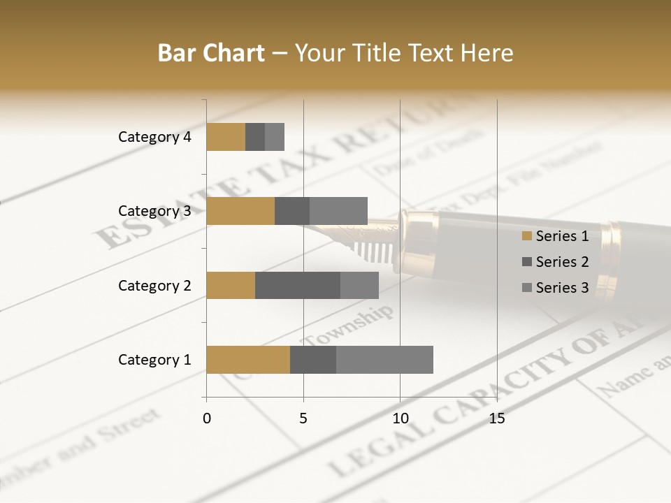 A Pen Sitting On Top Of A Paper PowerPoint Template