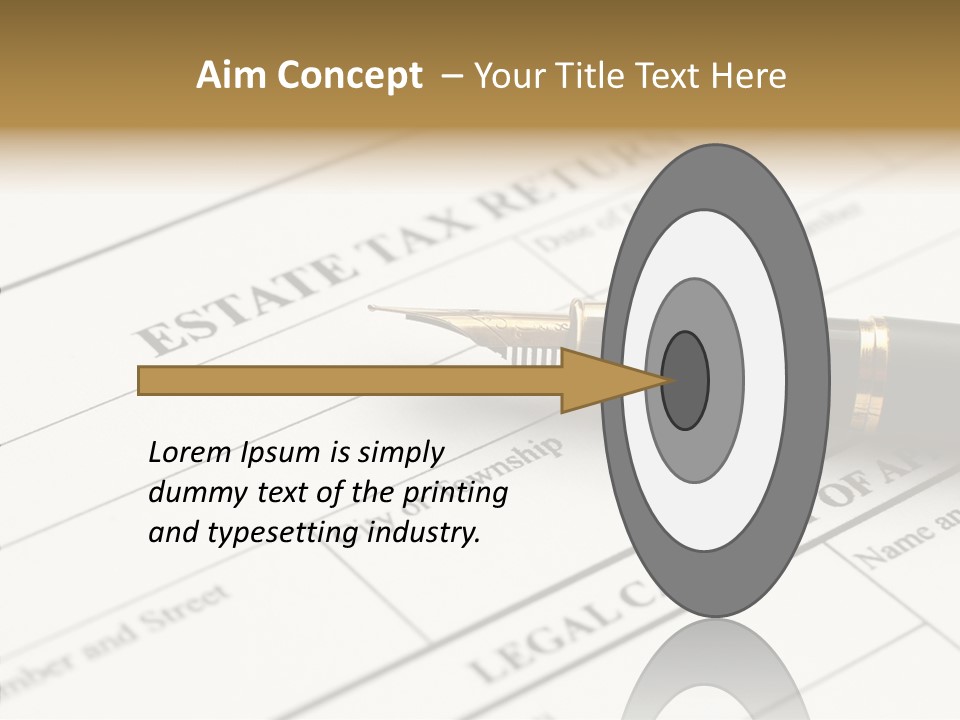 A Pen Sitting On Top Of A Paper PowerPoint Template