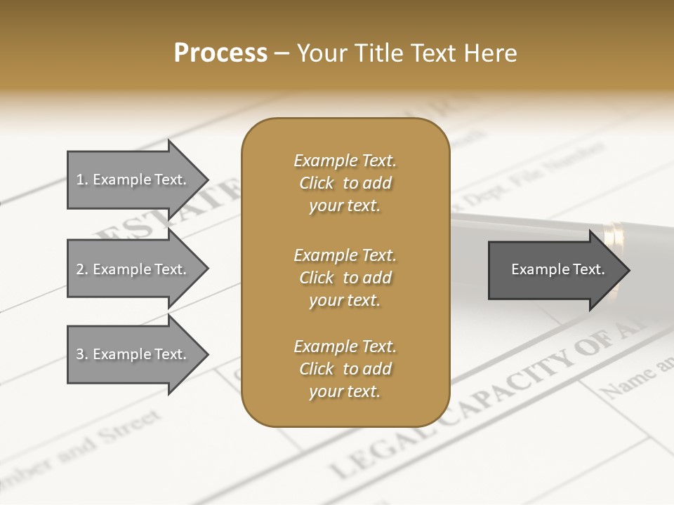 A Pen Sitting On Top Of A Paper PowerPoint Template