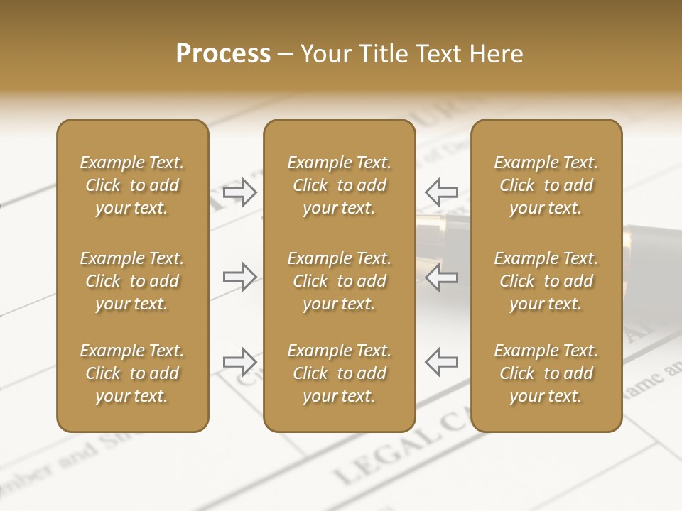 A Pen Sitting On Top Of A Paper PowerPoint Template