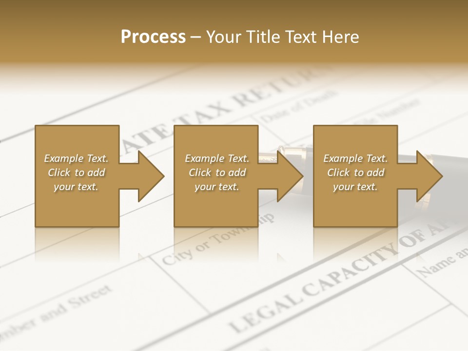 A Pen Sitting On Top Of A Paper PowerPoint Template