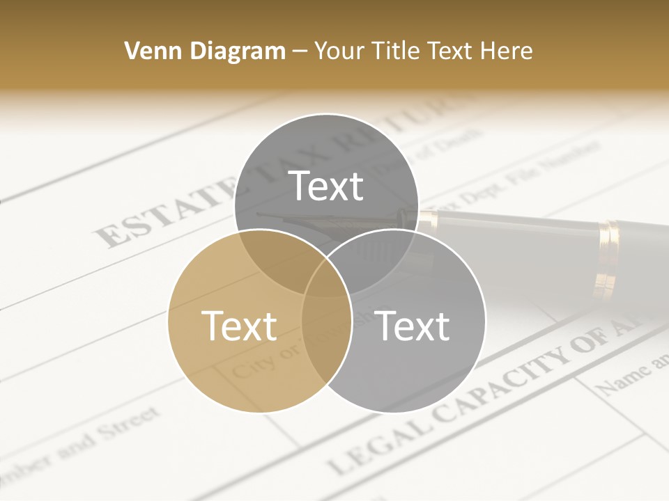 A Pen Sitting On Top Of A Paper PowerPoint Template