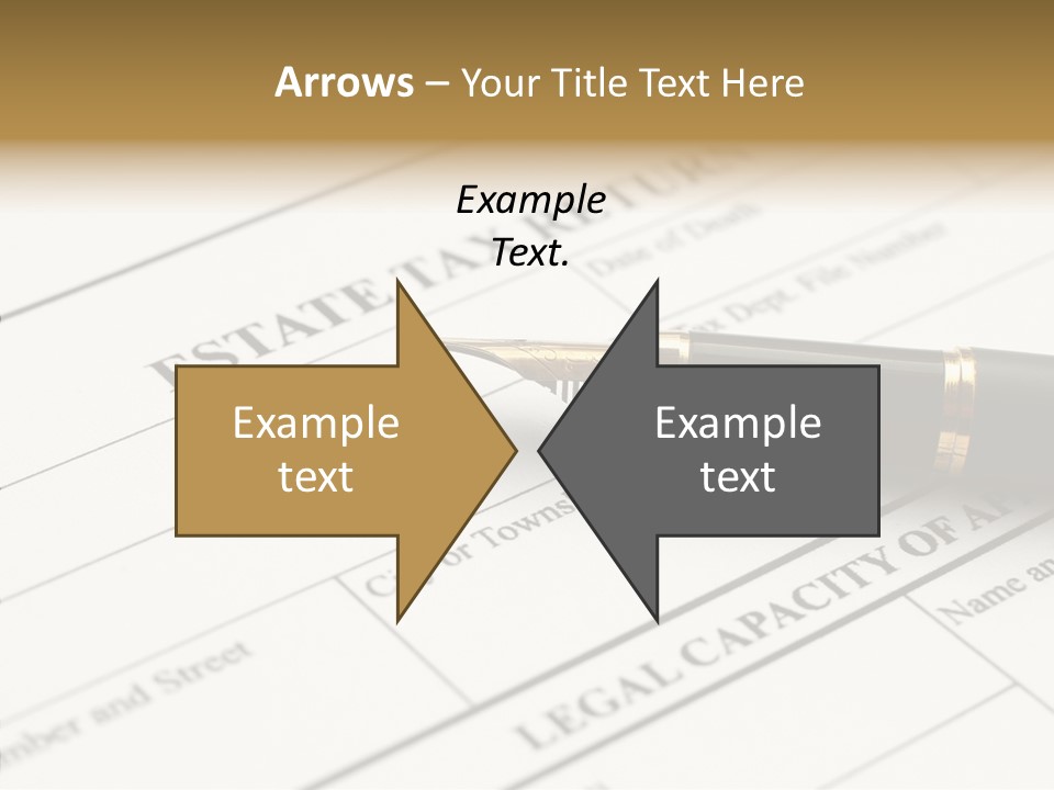 A Pen Sitting On Top Of A Paper PowerPoint Template