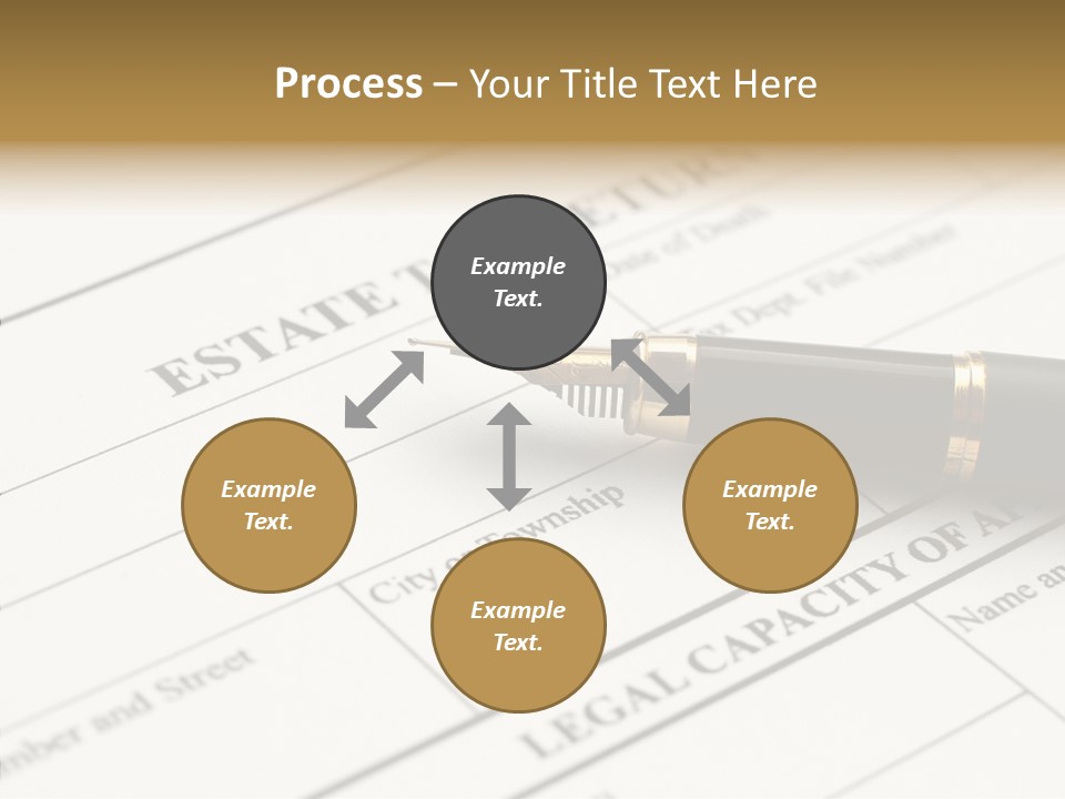 A Pen Sitting On Top Of A Paper PowerPoint Template