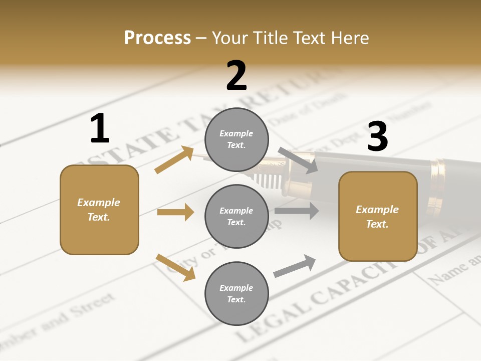 A Pen Sitting On Top Of A Paper PowerPoint Template