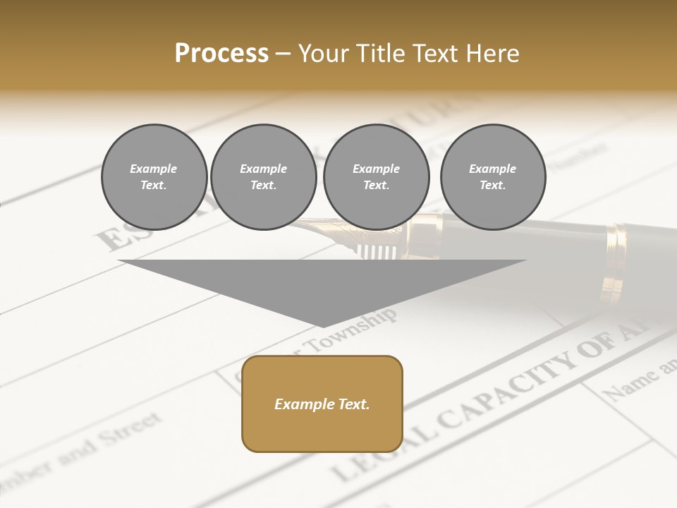 A Pen Sitting On Top Of A Paper PowerPoint Template