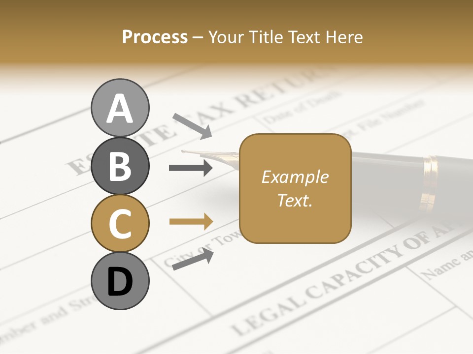 A Pen Sitting On Top Of A Paper PowerPoint Template