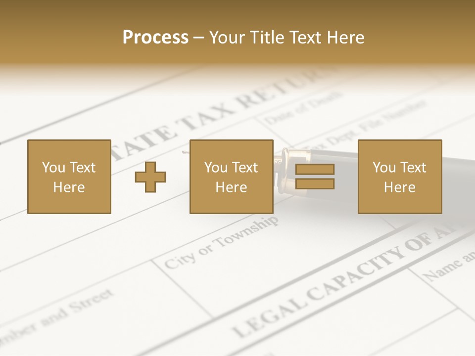 A Pen Sitting On Top Of A Paper PowerPoint Template