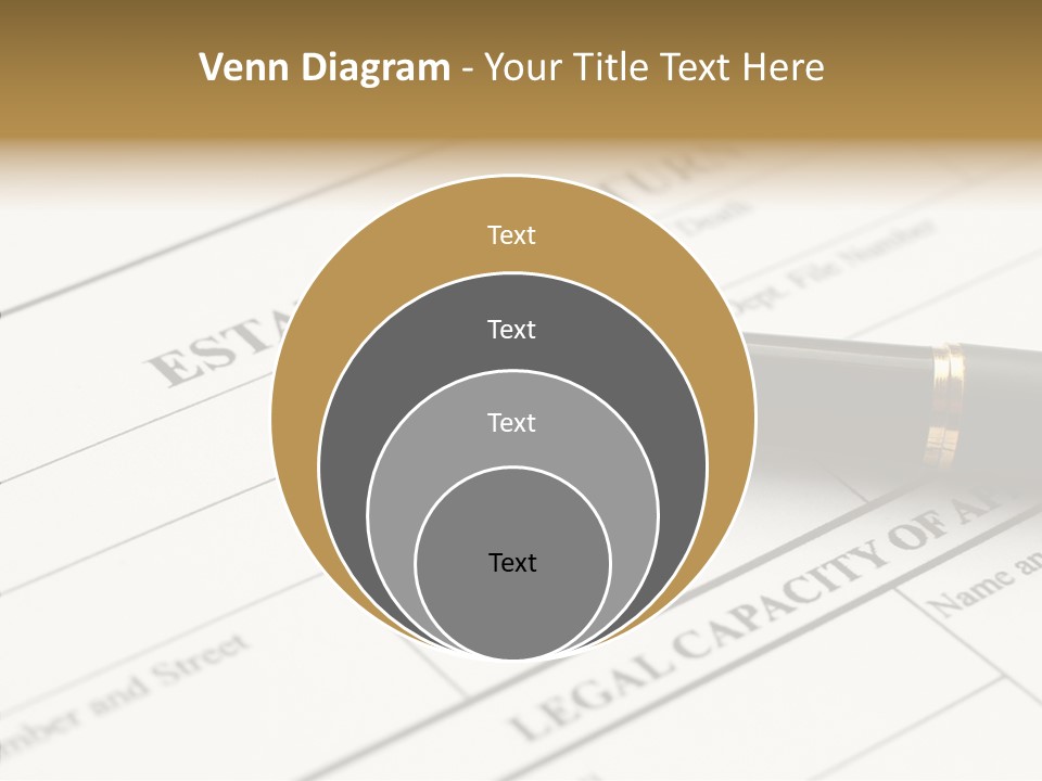 A Pen Sitting On Top Of A Paper PowerPoint Template