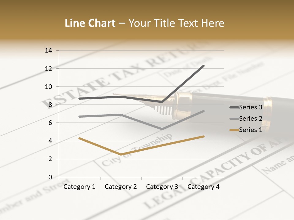 A Pen Sitting On Top Of A Paper PowerPoint Template