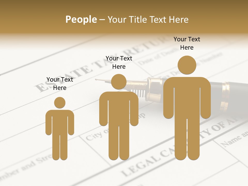 A Pen Sitting On Top Of A Paper PowerPoint Template