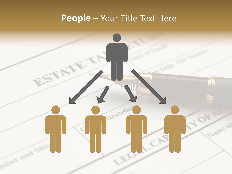 A Pen Sitting On Top Of A Paper PowerPoint Template