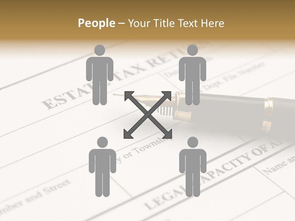 A Pen Sitting On Top Of A Paper PowerPoint Template