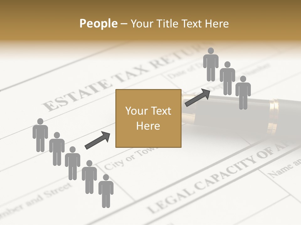 A Pen Sitting On Top Of A Paper PowerPoint Template