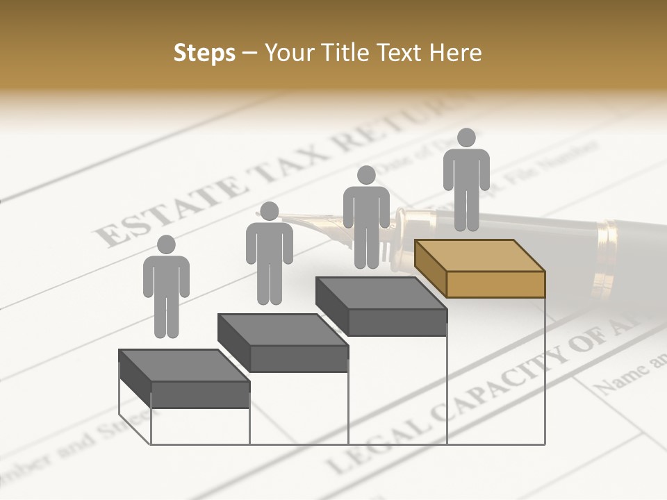 A Pen Sitting On Top Of A Paper PowerPoint Template