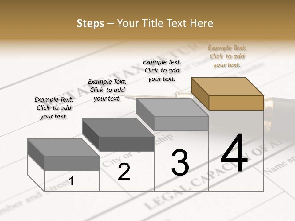 A Pen Sitting On Top Of A Paper PowerPoint Template