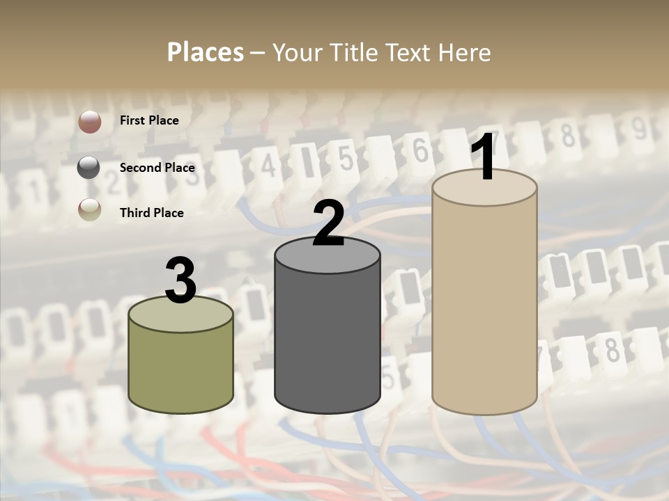 Network Data Rack PowerPoint Template