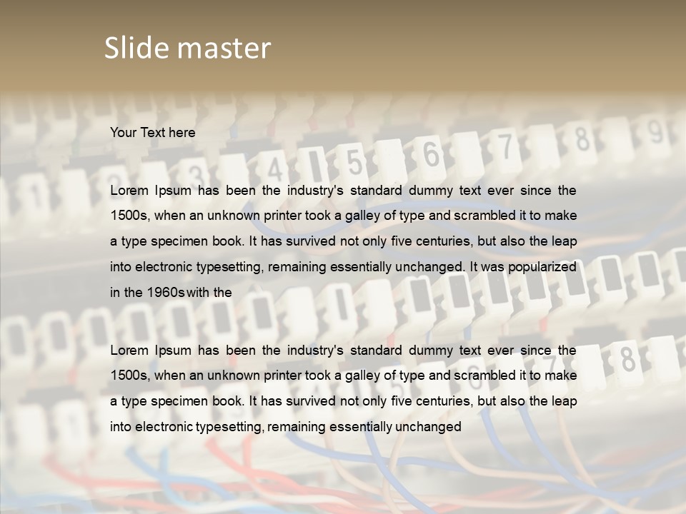 Network Data Rack PowerPoint Template