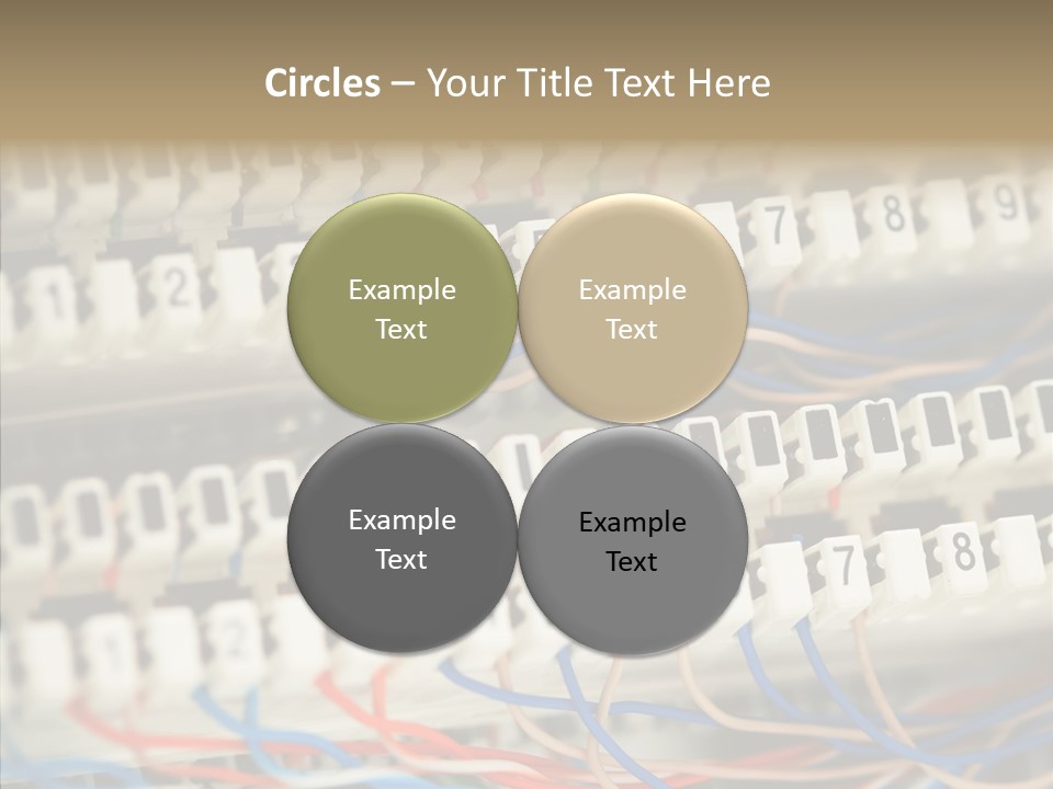 Network Data Rack PowerPoint Template