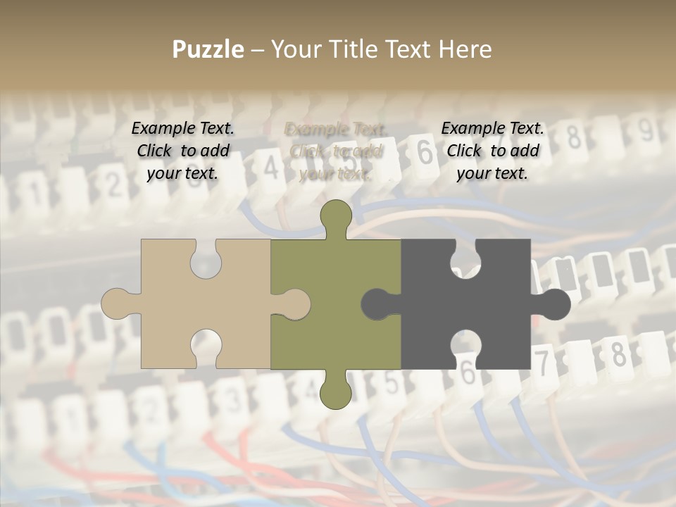 Network Data Rack PowerPoint Template