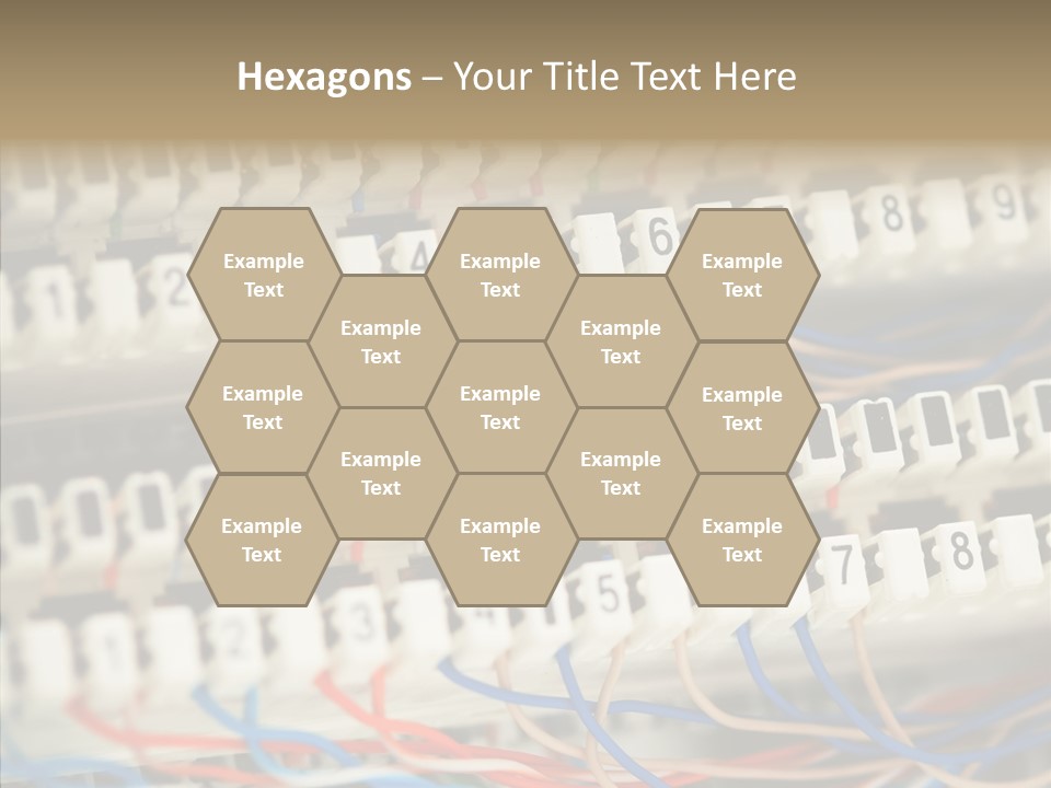 Network Data Rack PowerPoint Template