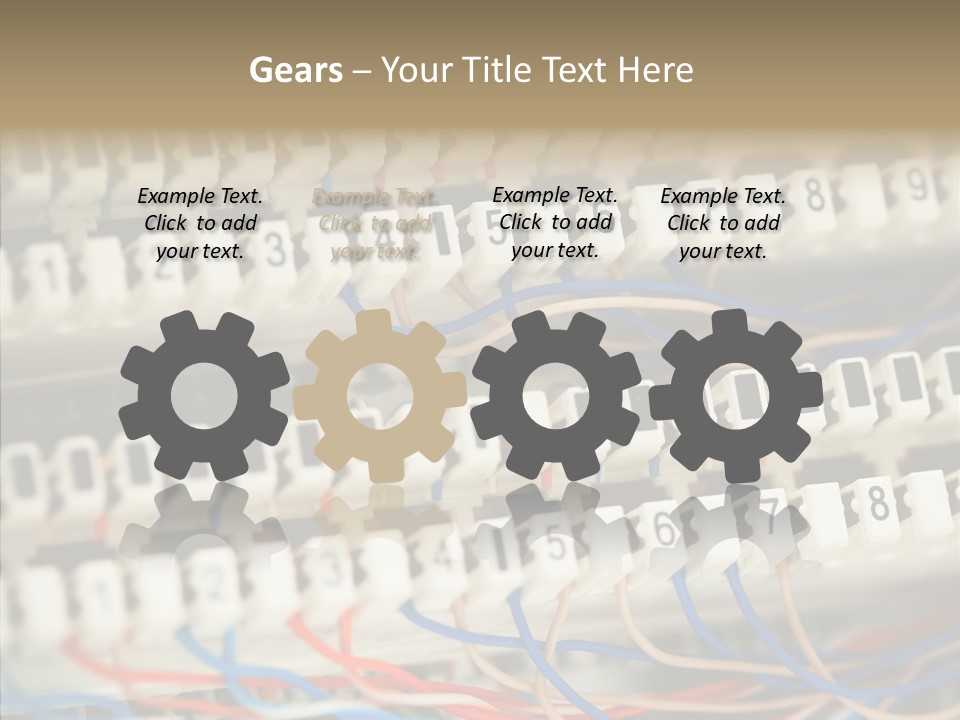 Network Data Rack PowerPoint Template