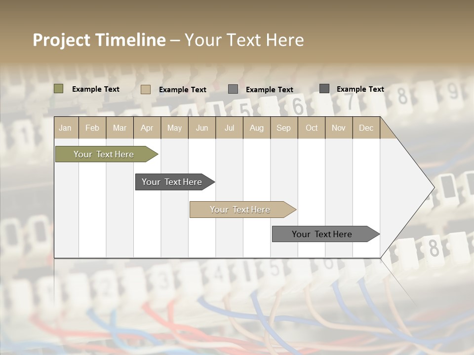 Network Data Rack PowerPoint Template