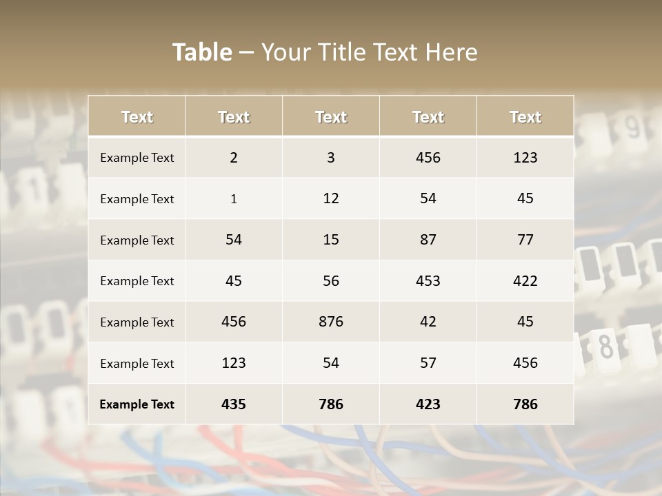 Network Data Rack PowerPoint Template