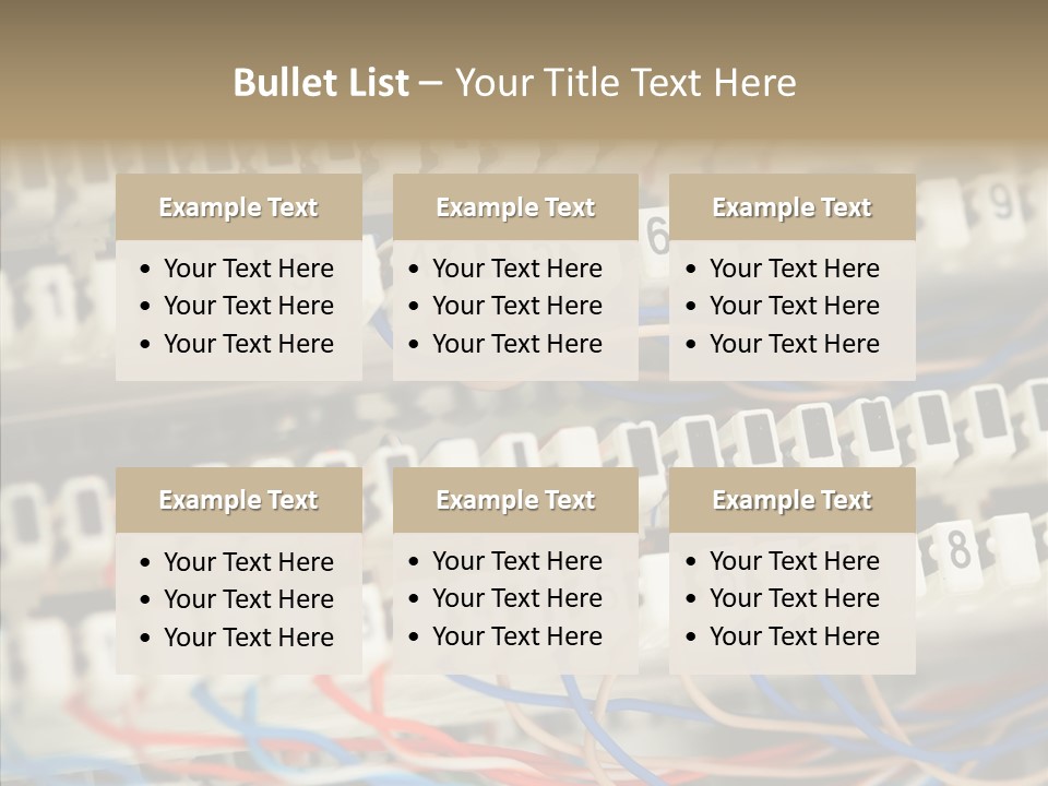 Network Data Rack PowerPoint Template