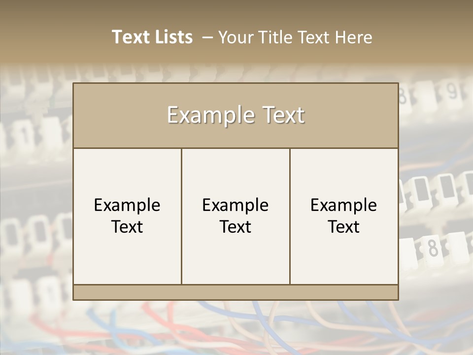 Network Data Rack PowerPoint Template