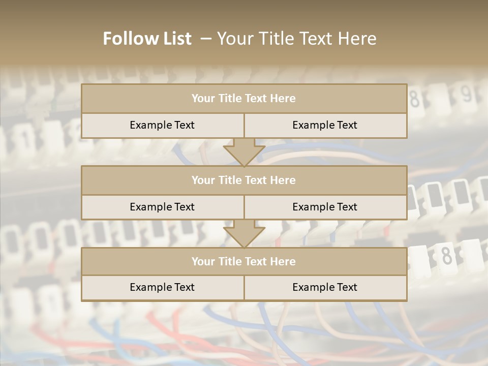Network Data Rack PowerPoint Template