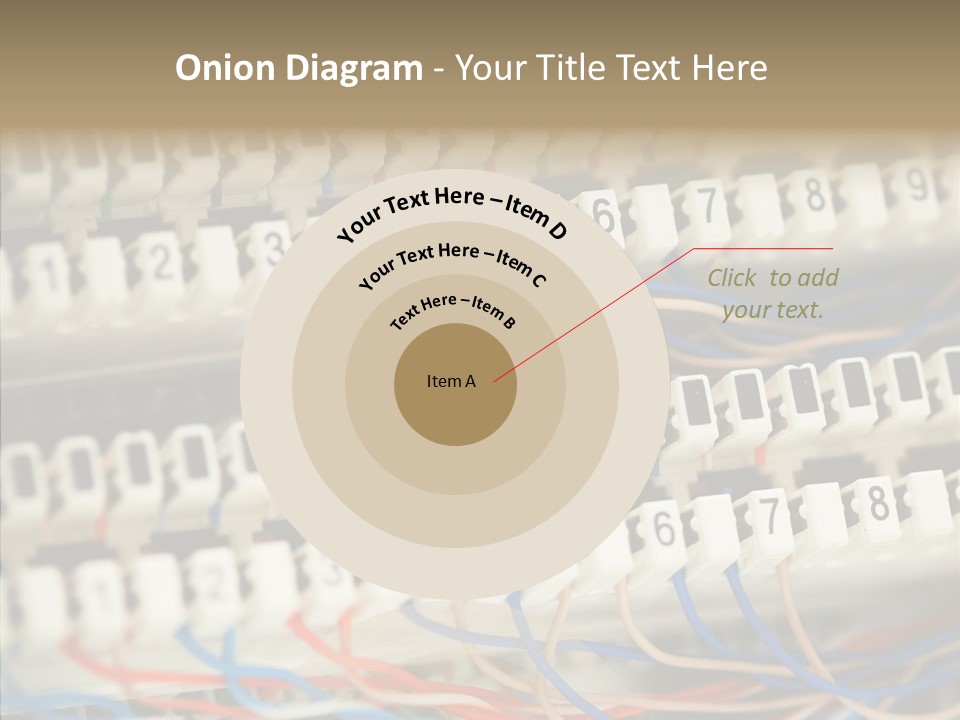 Network Data Rack PowerPoint Template