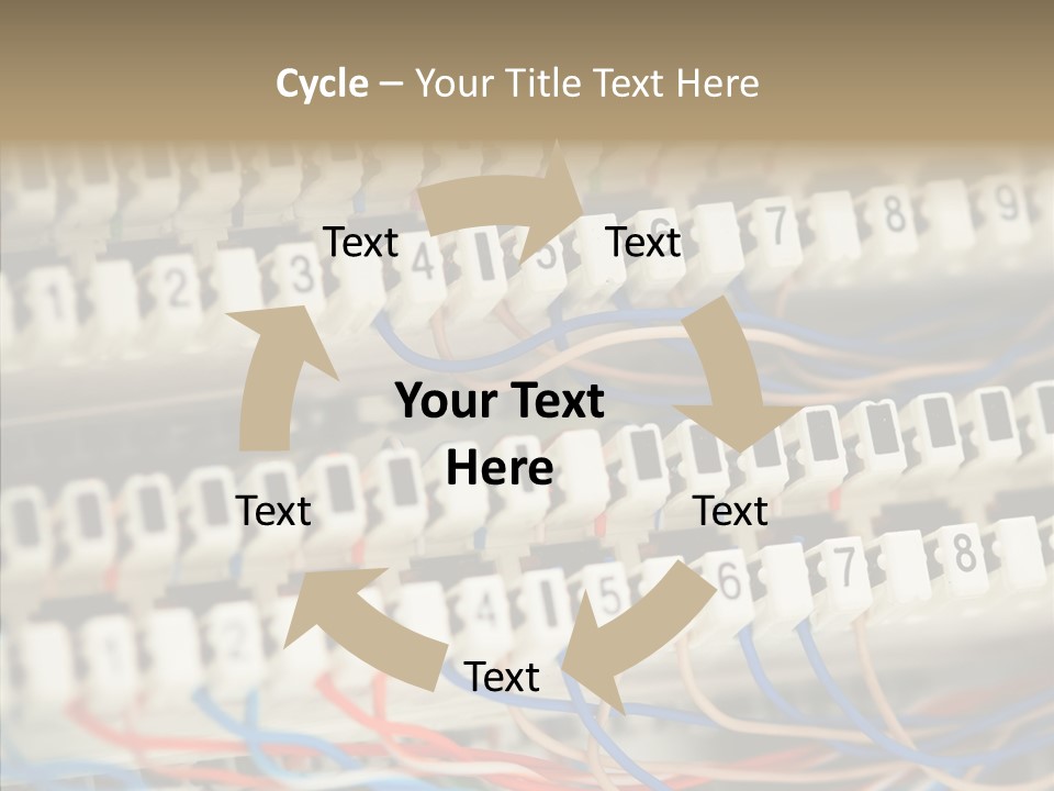 Network Data Rack PowerPoint Template