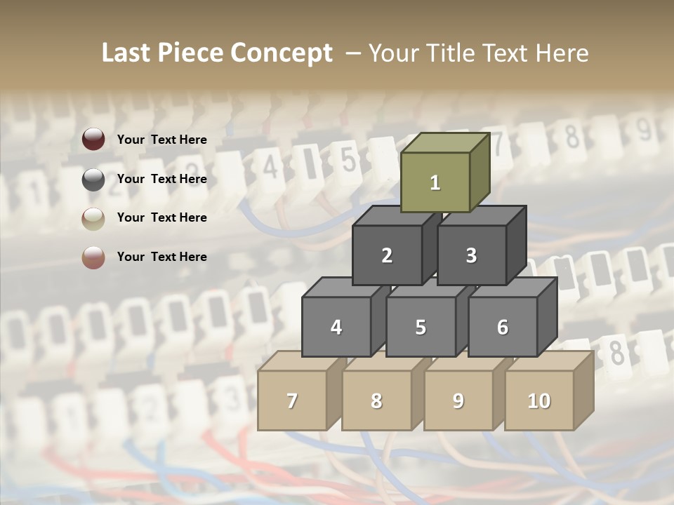 Network Data Rack PowerPoint Template