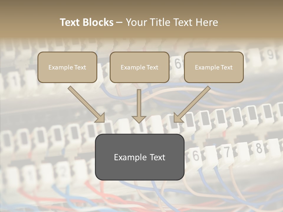 Network Data Rack PowerPoint Template