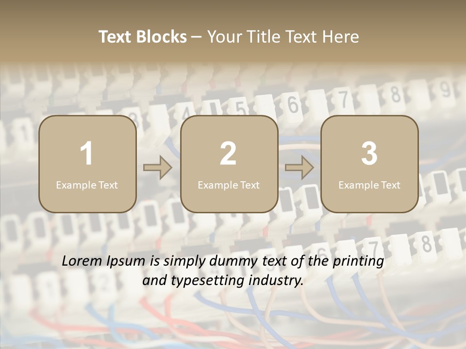 Network Data Rack PowerPoint Template